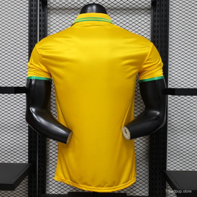 Player Version 2026 Brazil × Jordan Brand Yellow Special Edition Home Jersey