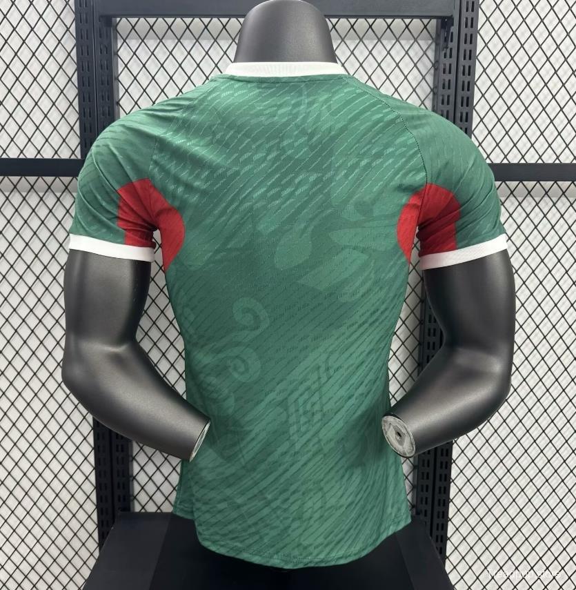 Player Version 2025 Mexico Green Dragon Pattern Pre-Match Jersey