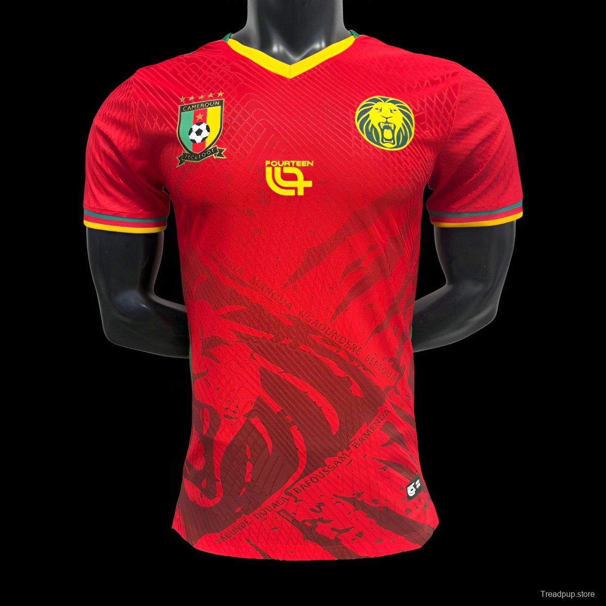 Player Version 2025 Cameroon Away Red Jersey
