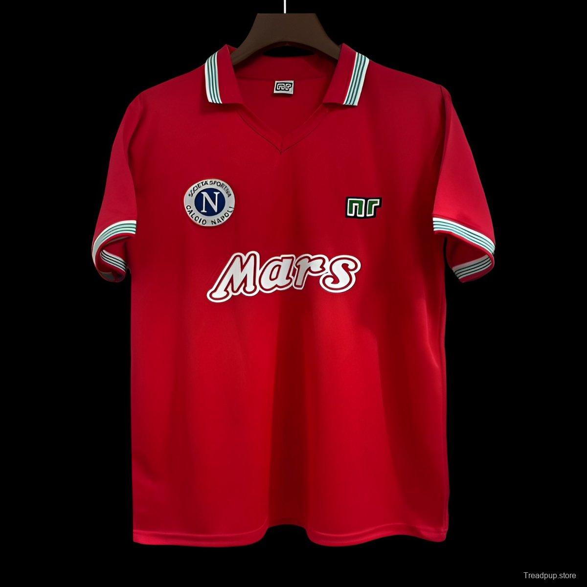 Retro 88/89 Napoli Third Red Jersey