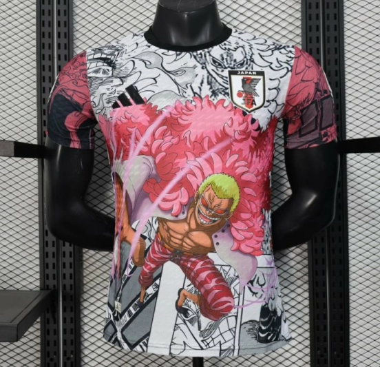 Player Version 2025 Japan White with Anime Character Pattern Jersey