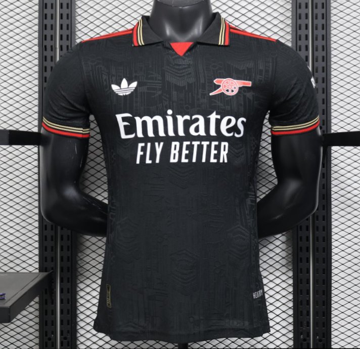 Player Version 25/26 Arsenal Black POLO Jersey