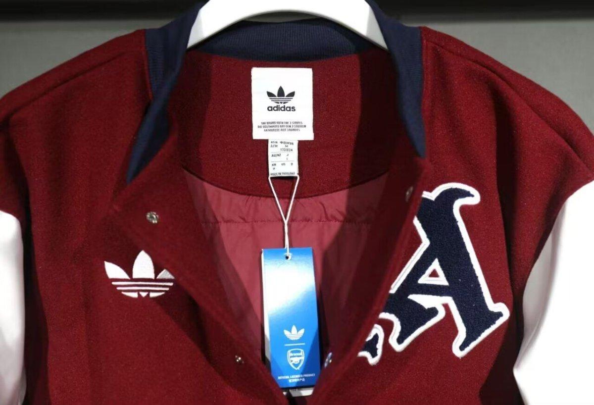 25/26 Adidas Originals xArsenal Wine Baseball VRCT Outdoor Jakcet