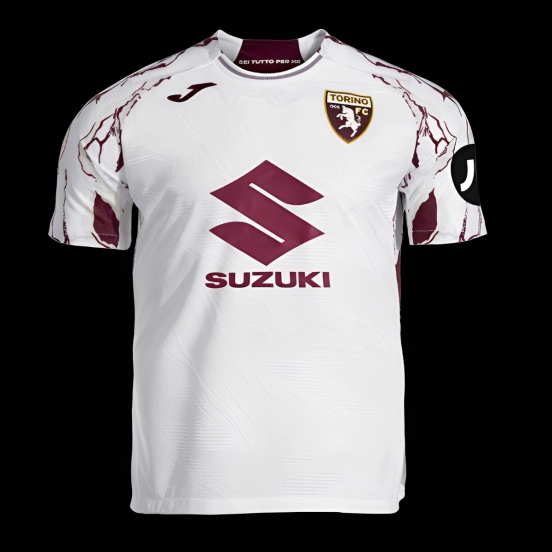 25/26 Torino Away White Jersey