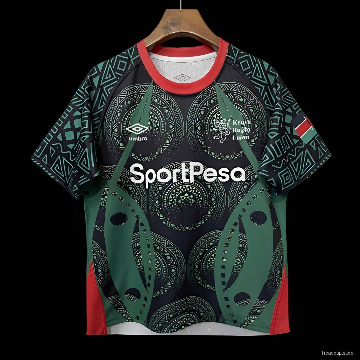 2026 Kenya Green with Black Maasai Shield and Tribal Patterns Jersey