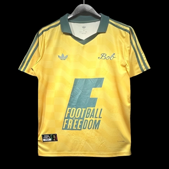 2026 Adidas Bob Marley Originals Yellow Jersey
