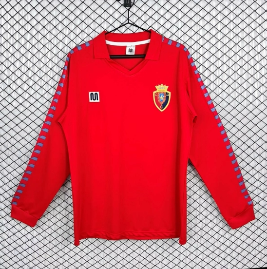 Retro 83/84 Osasuna Home Long Sleeve Jersey