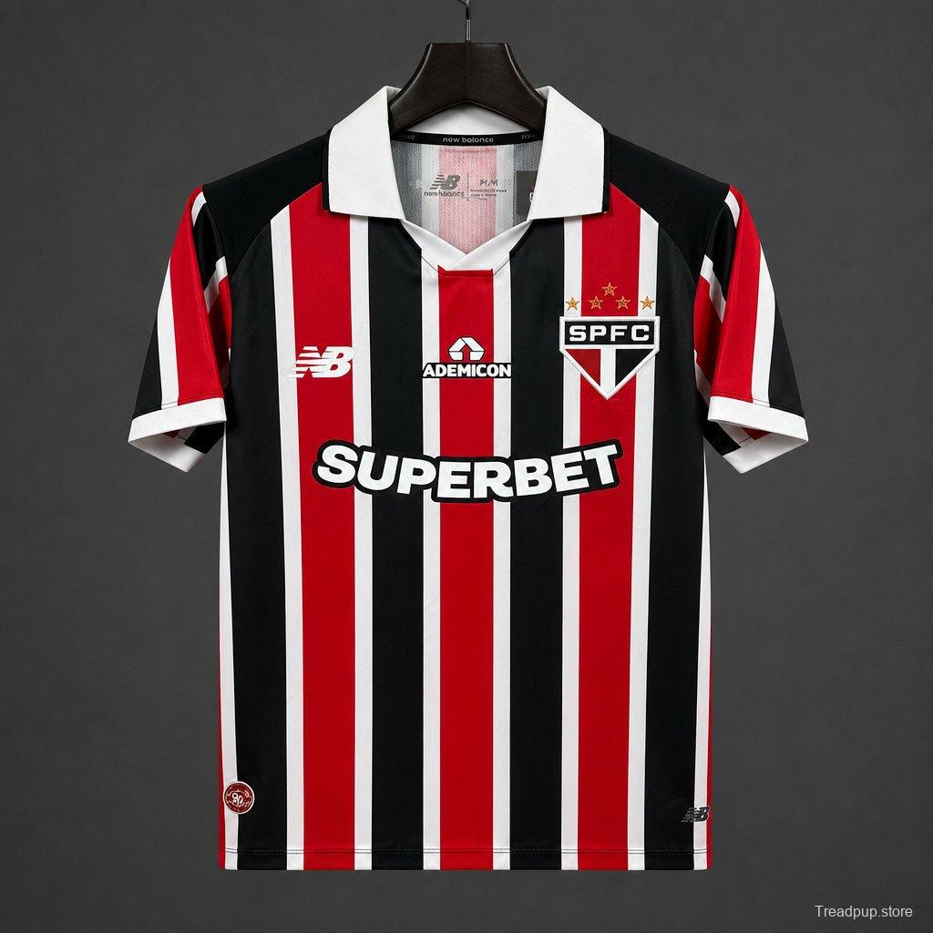 26/27 Sao Paulo Away Jersey With Full Sponsors