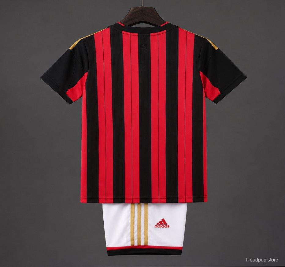 Retro Kids 2013/14 AC Milan Home Soccer Jersey