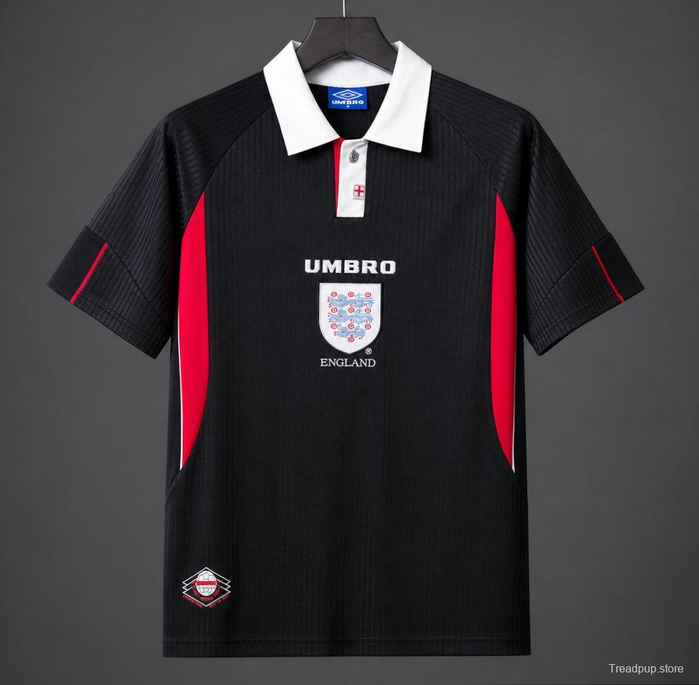 Retro 1997/99 England Black & Red Away Jersey