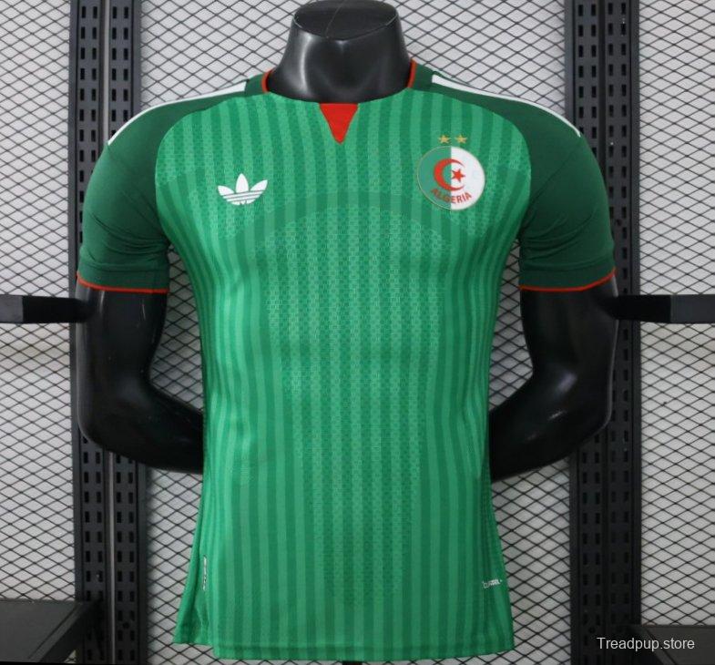 Player Version 26/27  Algeria Green Stripe V-Neck Special Edition Jersey