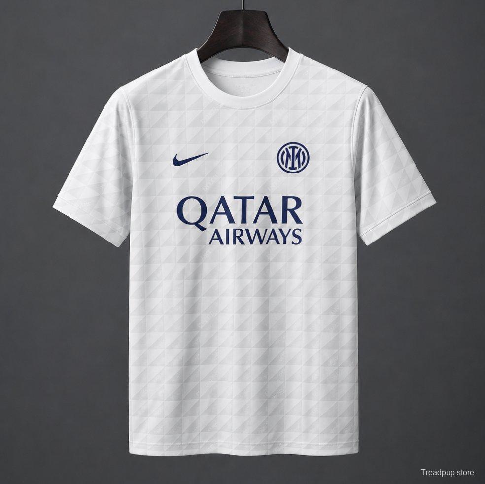26/27 Inter Milan Gray White Pre-Match Jersey